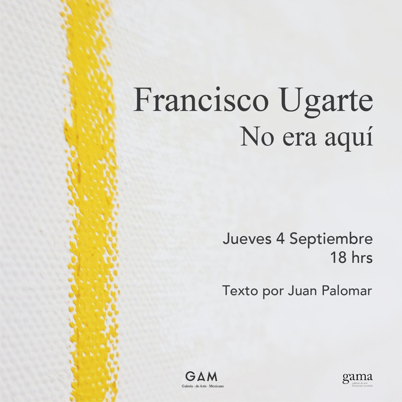 No era aquí : Francisco Ugarte