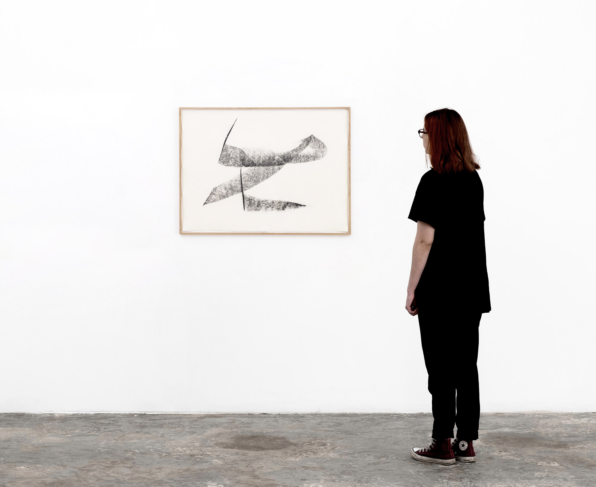 Sin título (Papel libre de ácido y carboncillo, acción 12 - 17), 2020 - 2021 : Francisco Ugarte