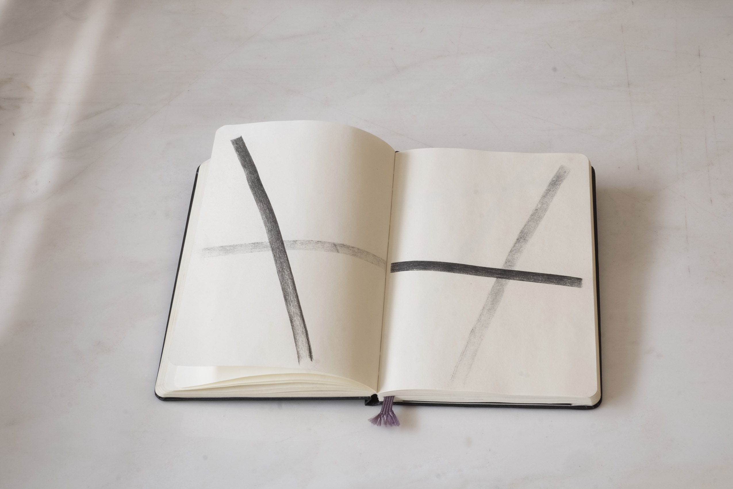 Sin título (Calca cruces, libreta), 2015 : Francisco Ugarte