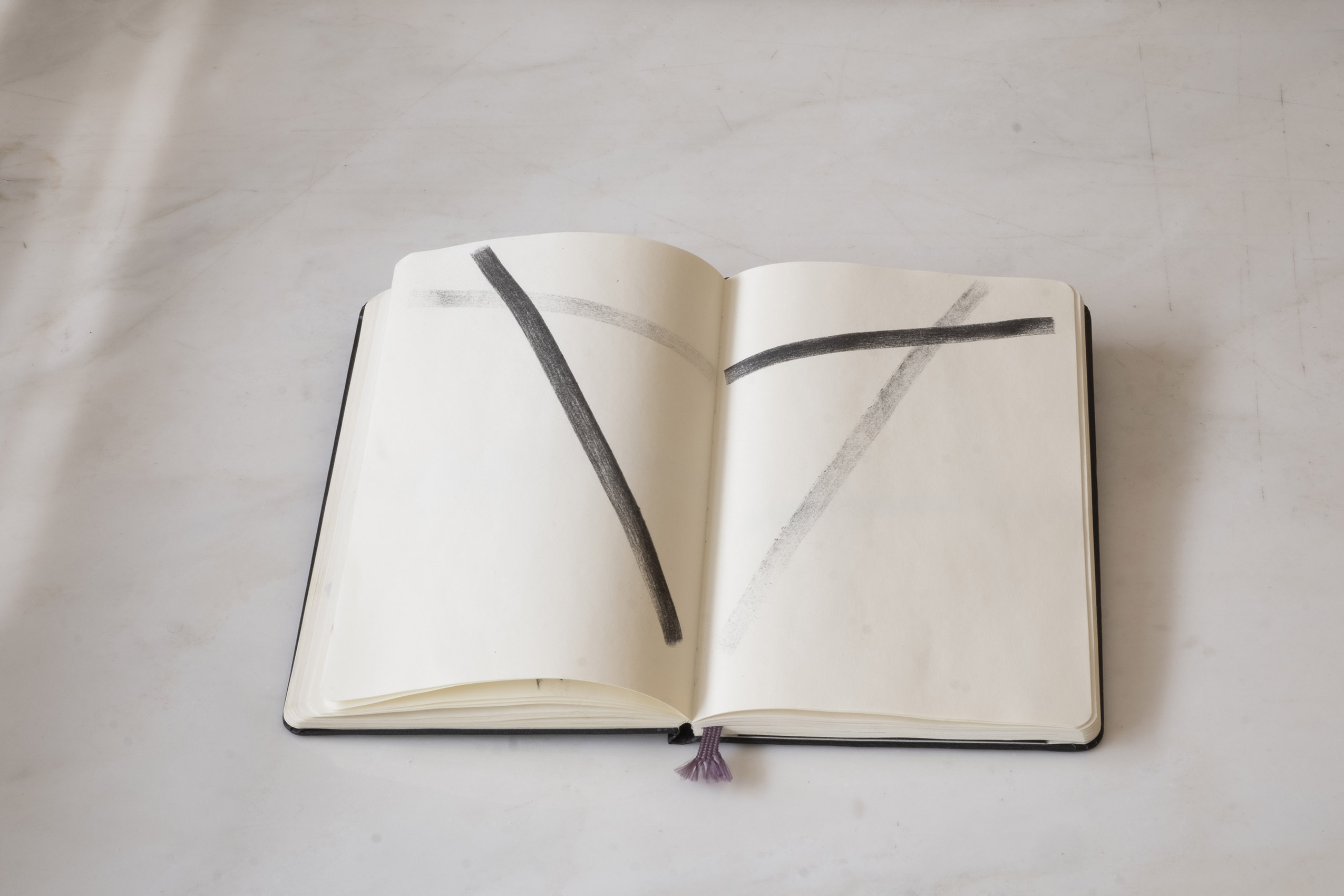 Sin título (Calca cruces, libreta), 2015 : Francisco Ugarte