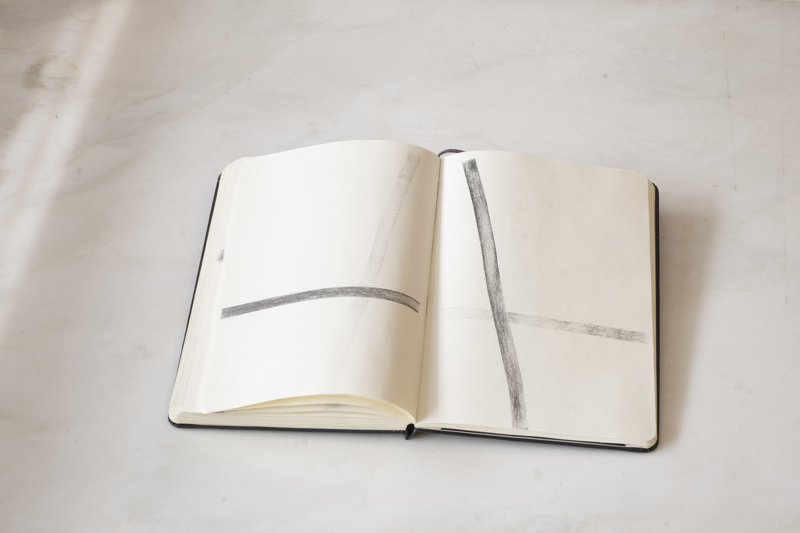 Sin título (Calca cruces, libreta), 2015 : Francisco Ugarte