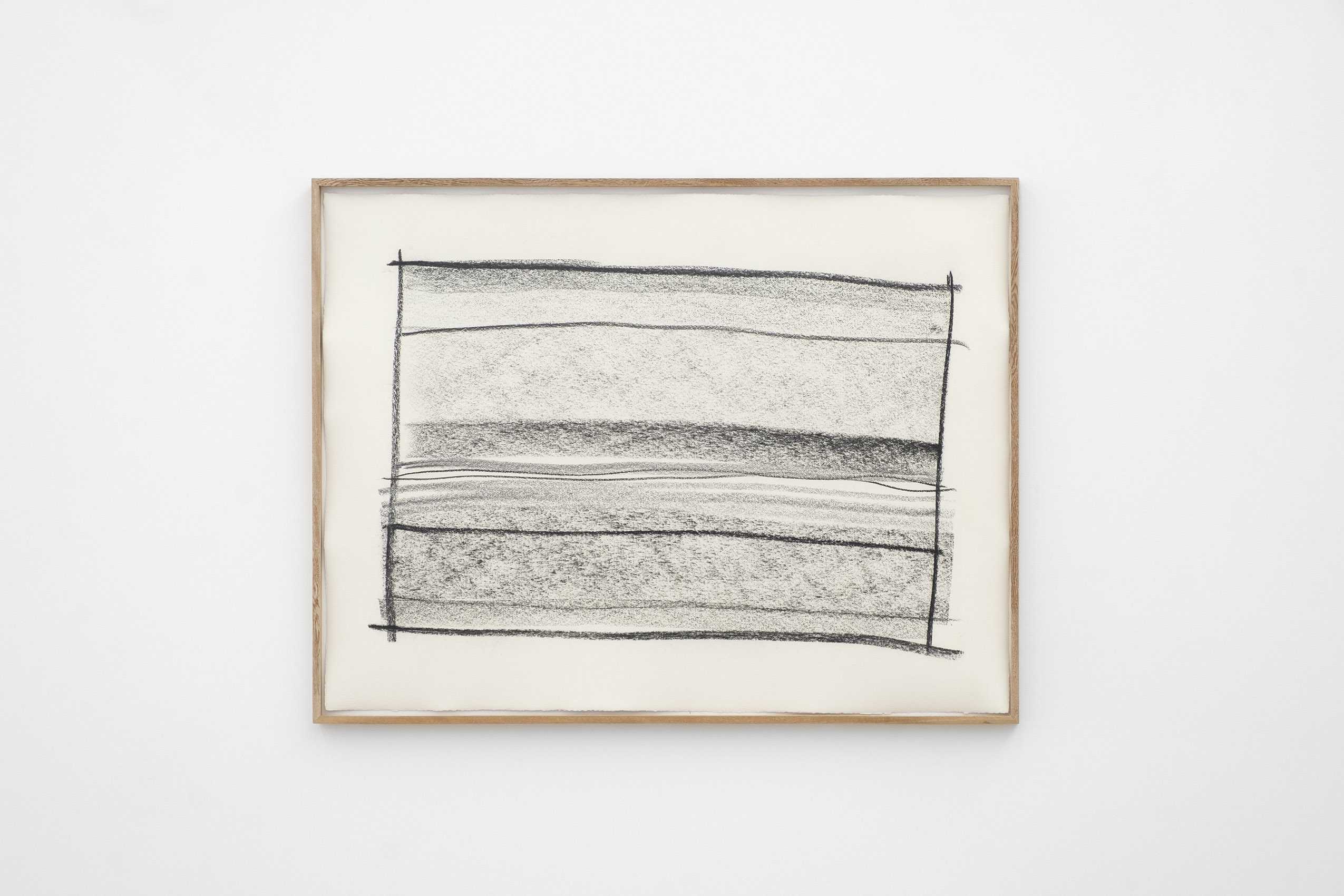 Sin título (Líneas horizontales de grafito y carboncillo) 1 - 7, 2020 - 2021 : Francisco Ugarte