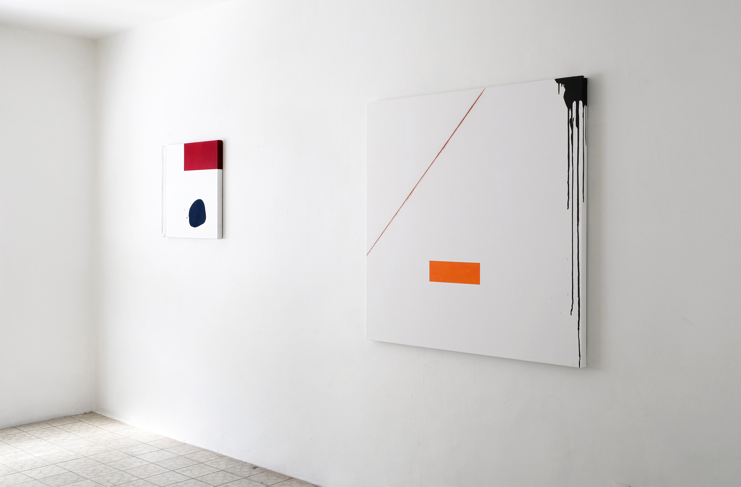 Óleo, tiralíneas, acrílico y grafito, 2019 : Francisco Ugarte