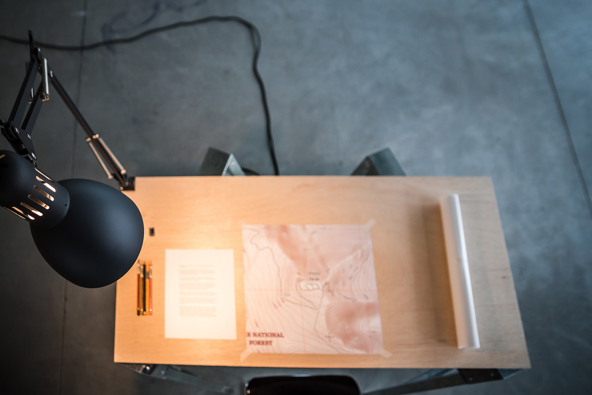 Instalación del taller Tracing Mountains, 2017 : Francisco Ugarte